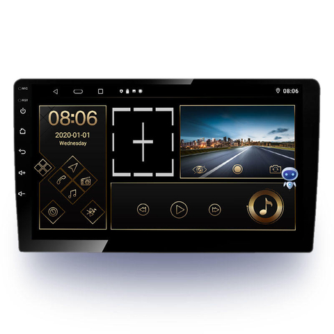 Универсальный сенсорный экран 1 Din IPS 1024*600 Android 2 + 32g BT/GPS/WiFi/Mirror Link/AM/Carplay/DSP Gps автомобильный навигатор