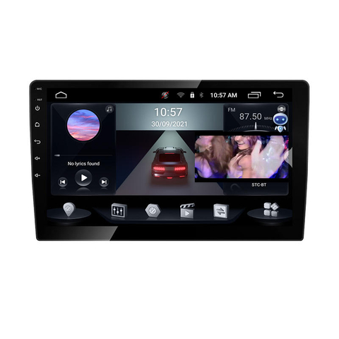 Тонкий корпус Android 10 10 дюймов 2 + 32 ГБ 1024*600 HD сенсорный экран Автомобильное видео Android камера заднего вида Полный сенсорный экран автомобильный DVD-плеер