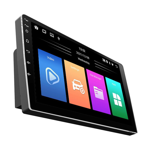 Тонкий корпус, GPS-стерео, автомобильный видеоплеер, радио, универсальный сенсорный экран, 9-дюймовый тонкий корпус, головное устройство, Android 10,1, мультимедиа