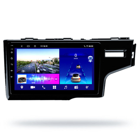 Новое поступление Android 10 Full Touch 2.5D 10,1-дюймовый разделенный IPS-экран мультимедийная система автомобильное радио для HONDA FIT JAZZ 2013-2020