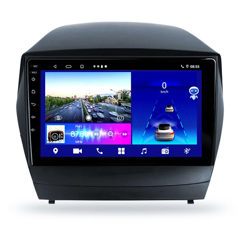 Автомобильная стереосистема Android 10 для Double Din, 9-дюймовый сенсорный экран, автомобильная магнитола с GPS-навигацией, Wi-Fi, автомобильный мультимедийный плеер, 2 USB