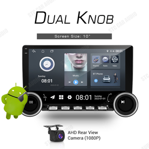10 'Universal Dual Knob Android Car Radio