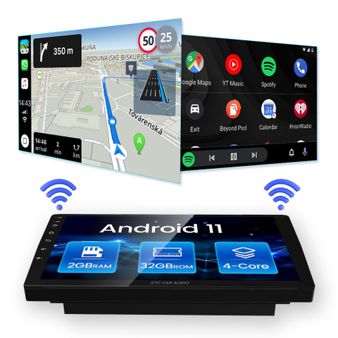 Проводной CarPlay для экрана автомобиля с поддержкой системы Android Android Auto/Mirroring/USB Connect/Видеоплеер с голосовым управлением SIRI