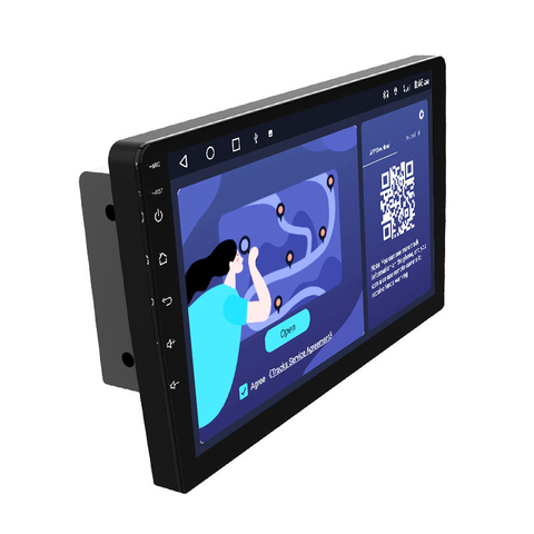 Универсальная автомобильная магнитола Android 10,0, 9-дюймовый сенсорный экран, 4 + 64G, головное устройство, универсальная автомобильная стереосистема, автомобильная мультимедийная система