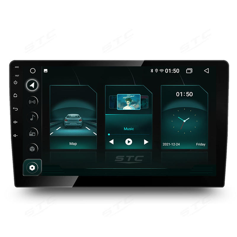 STC Android 11 2 + 32 ГБ двойной Din автомобильный стерео 2.5D сенсорный экран GPS-навигация Android 7-дюймовый автомобильный радиоприемник